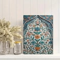 thumbnail image 2 of UXIEQU Persian Floral Relief Canvas Wall Art 15.75x11.81 Inches, 2 of 8