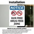thumbnail image 3 of (2 Pack) Gun Free Drug Free Zone Sign, 3 of 7