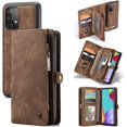 thumbnail image 1 of Kowauri pour Galaxy A52 Étui Portefeuille, Sac à Main à Fermeture Éclair en Cuir Antichoc Pare-Chocs TPU Détachable Magnétique avec Carte, 1 of 5