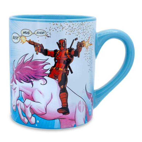 Marvel Comics Deadpool "Best Mug Ever" Ceramic Mug | Holds 14 Ounces