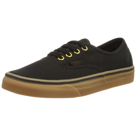 Vans VN-0TSVBXH: Unisex Authentic Skate Black/Rubber Sneaker (7 D(M) US Men /8.5 B(M) US Women)