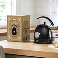 thumbnail image 3 of Rasonic Retro Electric Kettle Stainless Steel, 1.8L Tea Water Boiler, 1500W Fast Quiet Boil, Temperature Gauge, Auto Shut-Off, Boil-Dry Protection, M, 3 of 9