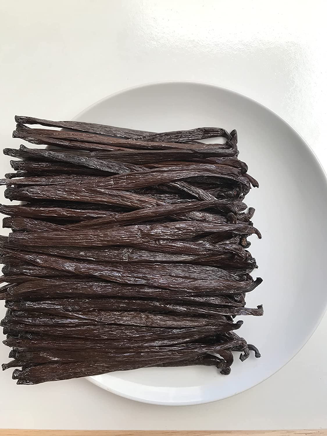 50 Tahitian Vanilla Beans Grade A for Baking, Extract and Paste, ~5" by FITNCLEAN VANILLA, Bulk Fresh NON-GMO Whole Gourmet Pods