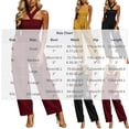 thumbnail image 3 of Women's Halter Jumpsuit, Solid Color Sleeveless With Zipper Pocket, Elastic Waist One-Piece Pants For Summer Vacation Black XL, 3 of 6