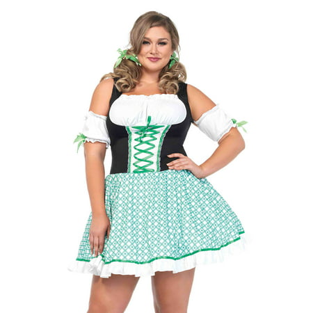 Full Figure Plus Size Clover Cutie St. Patricks Day Dress
