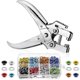 thumbnail image 1 of Kit de herramientas para ojales de 3/16 de pulgada, juego de alicates para ojales, alicates perforadores de ojales, ojales para zapatos, clot, 1 of 5