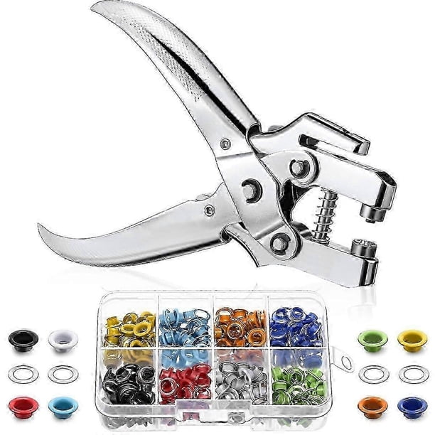 Kit de herramientas para ojales de 3/16 de pulgada, juego de alicates para ojales, alicates perforadores de ojales, ojales para zapatos, clot
