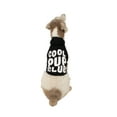 thumbnail image 6 of Oodles Cool Pup Club Bubble Hem Fall Dog Hoodie, Black, XS, 6 of 11