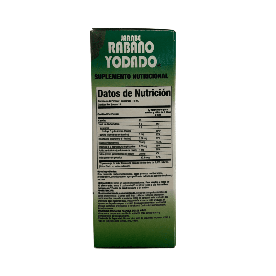 RABANO YODADO Liquid Supplement with Iodine, Nutritional Support for Immune Health 8 fl oz