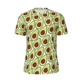thumbnail image 5 of Wukai Avocado Print Men's Short-Sleeved Mesh T-Shirt,Quick-Dry Short Sleeve Workout T-Shirt-3X-Large, 5 of 8