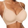 thumbnail image 2 of Antinious Women Seamless Bras Padded Cup Solid Soft Breathable Comfortable Cozy, 2 of 5