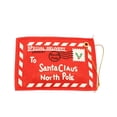 thumbnail image 1 of Kearding Bolsa de dulces con letras de Papá Noel, sobre bordado, decoración de árbol de Navidad, adorno de Navidad con orificio para correa para, 1 of 6