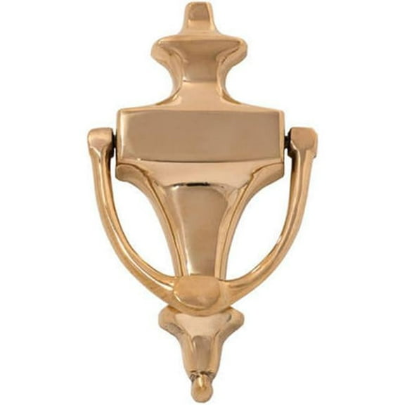 6.12 in. Polished Brass Regency Knocker