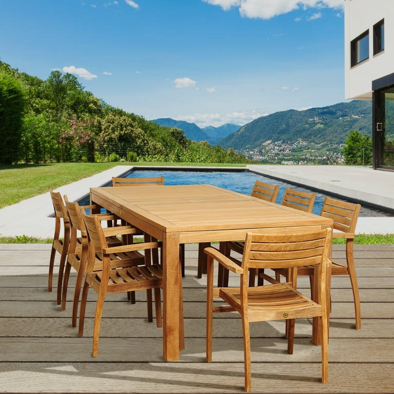 Amazonia teak dining set discount
