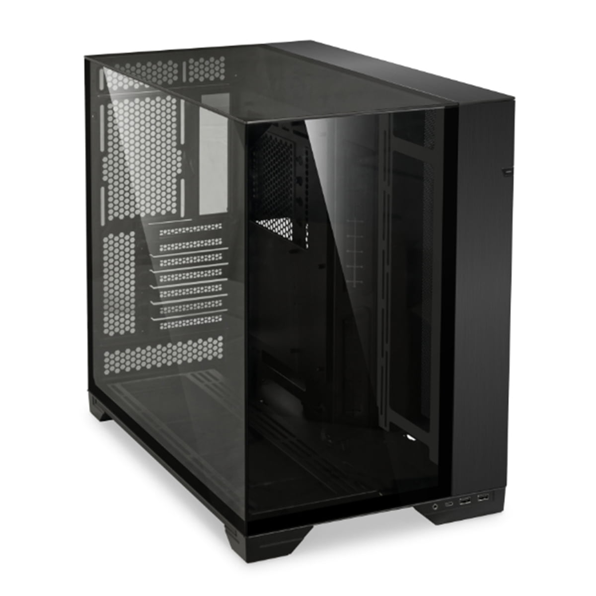 LIAN LI O11 Dynamic EVO RGB, Black Aluminum/Steel/Tempered Glass