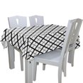 thumbnail image 2 of EREHome Nappe Carrée Noire et Blanche 60x104 Pouces, 2 of 4