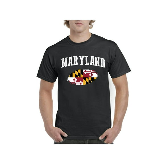 Men's T-Shirt Short Sleeve - Maryland Flag