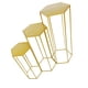 thumbnail image 4 of 3 soportes para flores de boda, soporte de pedestal hexagonal, soportes de fondo, centros de mesa geométricos para boda para decoración, escenario en Oro, 4 of 8