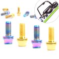 thumbnail image 4 of 2PCS M5*12mm Titanium Alloy Bolts for Bike Bottle Cage Cycling Bike Water Bottle Holder Cone Screw with Washer, 4 of 9