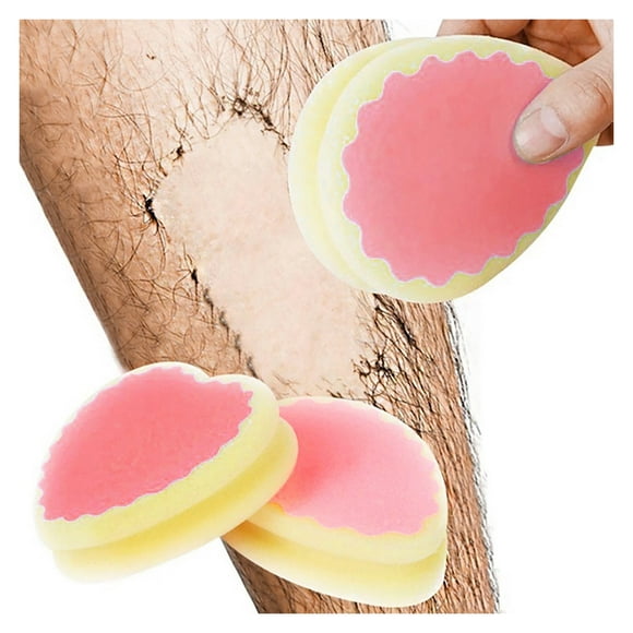 2 unidades de esponjas mágicas para la depilación - Diseño de doble cara, exfoliación suave para la depilación corporal