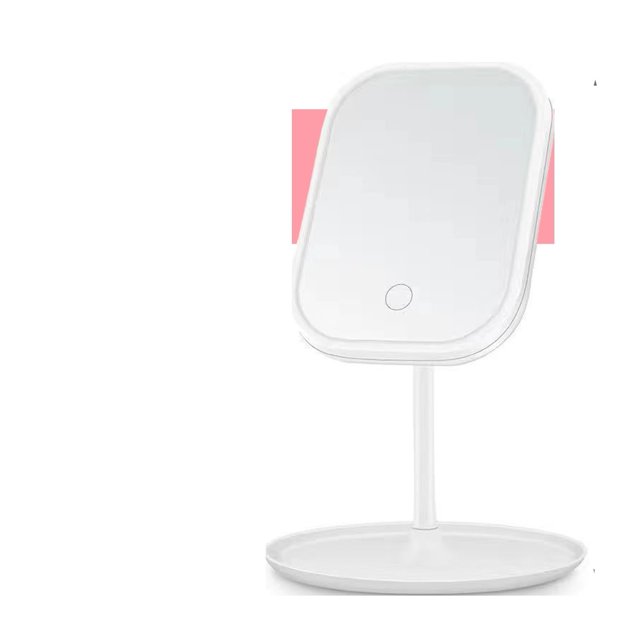 LED Makeup Vanity Mirror With Lights Rotating Mirror With Storage Desktop Adjustable Dimmer USB Cosmetic Mirror Makeup Vanity ,Widely Use