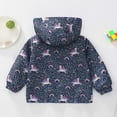 thumbnail image 3 of Mepaouo Toddler Jacket Boys Girls Waterproof Windbreaker Kids Cute Outerwear Fall Coat with Zipper Navy 2-3 Years, 3 of 5