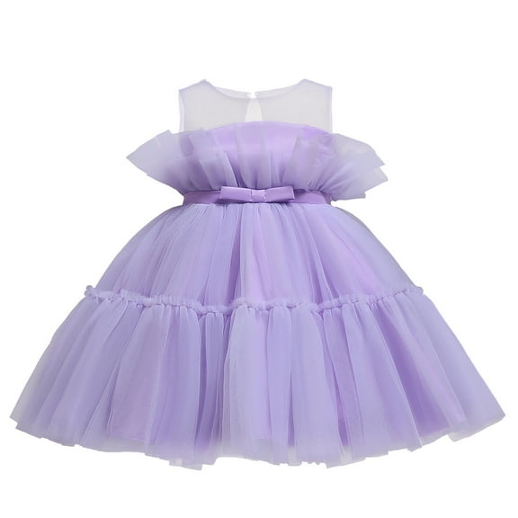 Coerni Girl's Wedding Parties Dress | Toddler Baby Tulle Tutu Birthday Princess Dresses Formal Bridesmaid Pageant Prom Gown