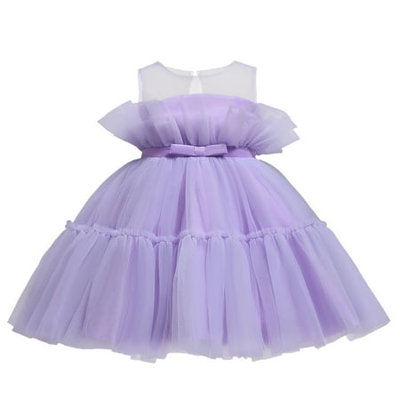 

Toddler Baby Girl Princess Dress Toddler Children Princess Dress Dress Babys Performance Dress Dress With Hot Mesh Skirt Girls