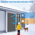 thumbnail image 5 of Magnetic Thermal Insulated Door Curtain for 38x82 inch Doors - Blackout Draft Stopper with 44 Magnets, Heavy Duty Oxford Fabric for Winter & Summer, Reduces Energy Costs (Grey), 5 of 7