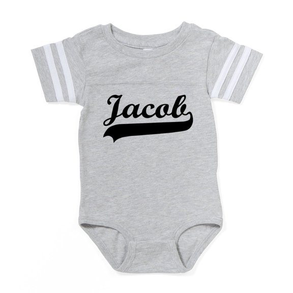 CafePress - Jacob - Cute Infant Baby Football Bodysuit