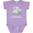 thumbnail image 3 of Inktastic My Noni Loves Me to the Moon and Back Elephant Family Boys or Girls Baby Bodysuit, 3 of 5