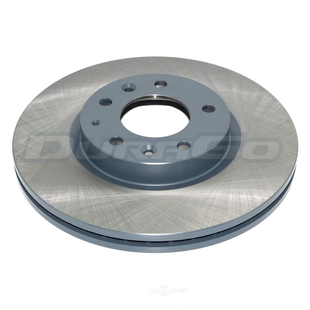 Dura International BR3124 Front Solid Disc Brake Rotor - Non-Directional Swirl Finish, Hub Centric Fit