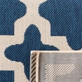 thumbnail image 5 of SAFAVIEH Courtyard Amanda Geometric Indoor/Outdoor Area Rug, 4' x 5'7", Navy/Beige, 5 of 13