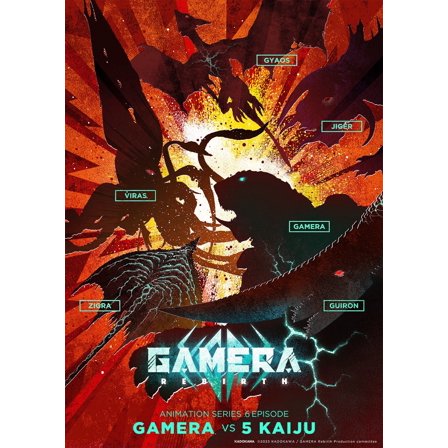 Gamera Rebirth vs 5 Kaiju Dvd 6 Episodes Uncut