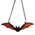 thumbnail image 2 of olkpmnmk 2D Stained Glass Style Acrylic Bat Window Hanging Suncatcher, Colorful Halloween Bat Wall Art Ornament, Gothic Festival Hanging Decor Prop for Living Room, Home, Office, Kitchen, Wall Decor, 2 of 7