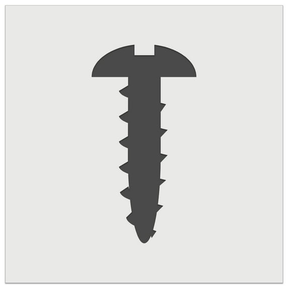 Screw Silhouette Woodworking Tools DIY Cookie Wall Craft Stencil - 11.5 Inch