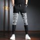 thumbnail image 4 of Pantalones para hombre, estilo coreano, pantalones cargo para hombre, algodón, alta calidad, diseñador más barato, pantalones holgados, ajuste regular, pantalones sueltos de calle, nuevos, 4 of 5