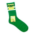 thumbnail image 2 of SpongeBob SquarePants Women's St. Patrick's Day Pom Crew Socks, 1-Pack, Size 4-10, 2 of 6