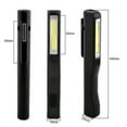 thumbnail image 2 of Luz de trabajo recargable por USB, 2 lámparas de inspección LED, linterna COB de bolsillo con clip magnético para el hogar, 2 of 5