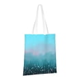 thumbnail image 2 of YFYANG Reusable Cotton Canvas Tote Shopping Bag, Blue Watercolor Flowering Bush Washable Portable Grocery Bag for Daily Travel, 2 of 8