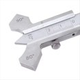 thumbnail image 2 of Medidor de Costura de Soldadura Portátil de 0 A 20 mm, Regla de Ángulo de Inspección de Espesor de Metal, Herramienta para Carpintería, Ángulos de 60, 70, 80 y 90 Grados., 2 of 5