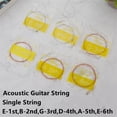 thumbnail image 3 of Acoustic Guitar Strings E B G D A Single String Gauges 012 014 024 027 035 040, 3 of 6