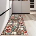 thumbnail image 4 of Pioneer Flower Floral Print Pattern Kitchen Rug Mat,Kitchen Runner Rugs Non Skid Washable,Decorative Kitchen Floor Mats for Kitchen,Sink,Laundry,17"X47", 4 of 5