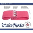 thumbnail image 3 of Malco Modes Luxury Vintage Adult Elastic Cinch Stretch Belt Metal Hook and Eye Clasp Buckle Elastic Core Cotton Cove (Red / Large ), 3 of 3