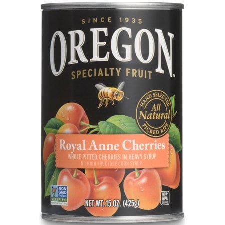 (3 Pack) Oregon Specialty Fruit Whole Pitted Sweet Royal Anne Cherries in Heavy Syrup, 15