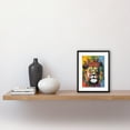 thumbnail image 2 of King of the Jungle Lion with Crown Modern Pop Art Artwork Framed Wall Art Print 9X7 Inch, 2 of 5