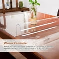 thumbnail image 3 of GFDYREE 34 x 84 Inch Wood Table Protector Waterproof Office Desk Pad Vinyl Dining Room Vanity Table Top Protector for Furniture Corner Glass Kitchen Game Coffee Garden Folding Table Carpet C, 3 of 7