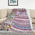 thumbnail image 2 of Daughter Gift from Mom Dad,to My Daughter Blanket from Mom/Dad 60"x50",Gifts for Daughter from Mothers Father,Birthday Gifts for Daughter,Christmas Graduation Gifts for Grown Daughter, 2 of 6
