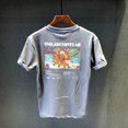 thumbnail image 3 of Ropa de calle para hombre, camisetas para hombre, camiseta de algodón de verano, básica, vintage, nueva, elástica, con alfabeto, Kpop, talla XL, M, 3 of 4