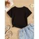 thumbnail image 2 of Girls' School-Themed T-Shirt - Soft Knit Light Grey Top with Cute Book, Pencil Box, Globe & Pastel Characters - Back-to-School outfit - Machine Washable everyday Learning apparel, 2 of 6